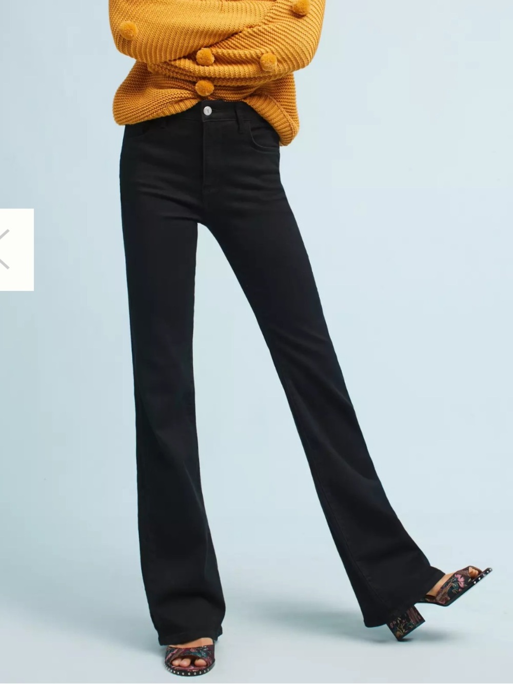 Anthropologie Pilcro Stet Slim Bootcut Jeans Black